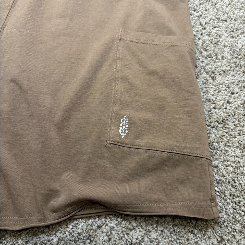 NWT Free People Movement Hot Shot Tee Romper | Small | Mocha Latte - Picture 10 of 11